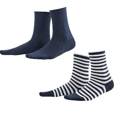 Living Crafts LIVING CRAFTS - Damen Socken, 2er-Pack - Mehrfarbig