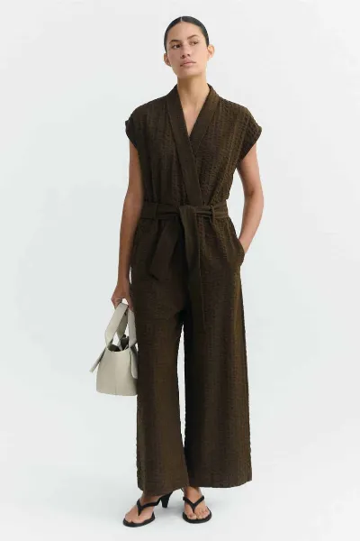 thinking mu Thinking MU Damen vegan Jumpsuit Seersucker Malawi