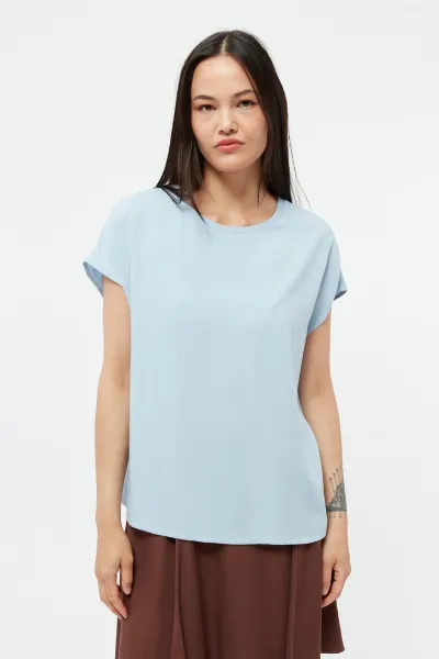 Givn Givn Damen vegan Top Fenna Eiswasser Blau