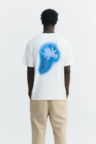 thinking mu Thinking MU Herren vegan T-Shirt Aaron WeiÃŸ/Blau