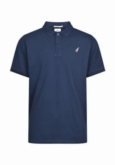 GreenBomb GREENBOMB Animal Seagull Strike - Sportliches Polo aus Baumwoll-Mix / hochwertiger Print / GOTS / Fair & Vegan
