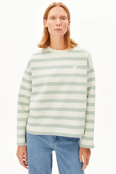 ARMEDANGELS ARMEDANGELS Damen vegan Pullover Frankaa Bold Foam GrÃ¼n &