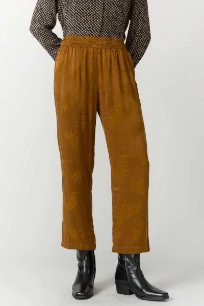 Yahmo Yahmo Damen vegan Hose Hilde Sandelholz Braun
