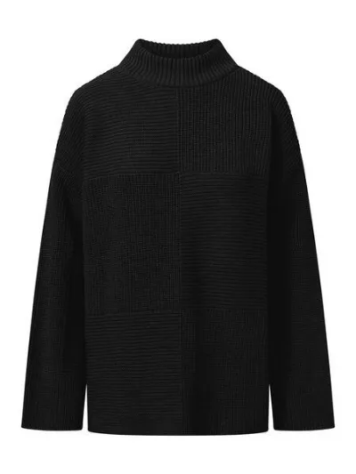 KnowledgeCotton Apparel KnowledgeCotton Apparel Pullover Cotton Loose Fit Crew Neck Knit