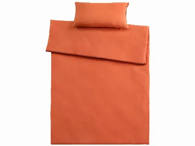  Bettwäsche Single Jersey aus Bio-Baumwolle 40 x 80 cm,/135 x 200 cm, chili