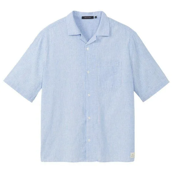 recolution recolution Kurzarm-Hemd CASHEW STRIPES