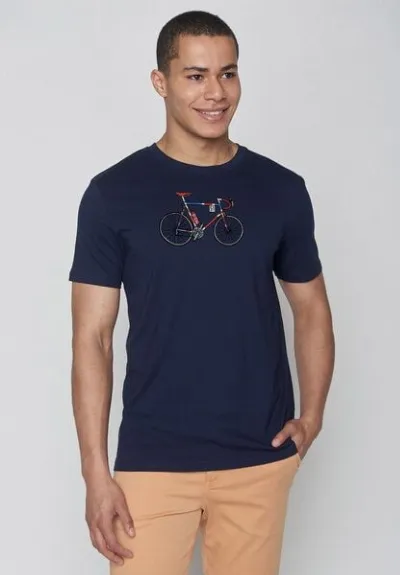GreenBomb GREENBOMB Bike Jack Guide - Sportliches T-Shirt aus Bio-Baumwolle / hochwertiger Print / GOTS / Fair & Vegan