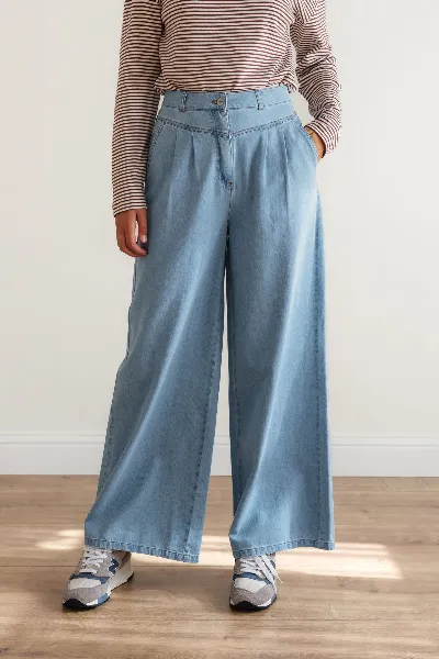 TWOTHIRDS TWOTHIRDS Damen vegan Jeans Santa Giulia Light Denim
