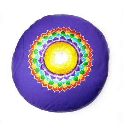Just Be Just Be Chakra Meditations- und Yogakissen, rund