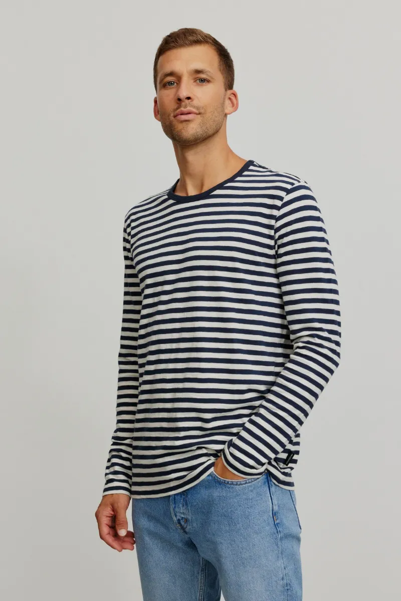 recolution Longsleeve Maca Stripes Blau
