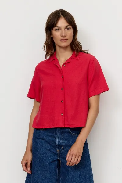 recolution Recolution Damen vegan Hemd Kamelie Lava