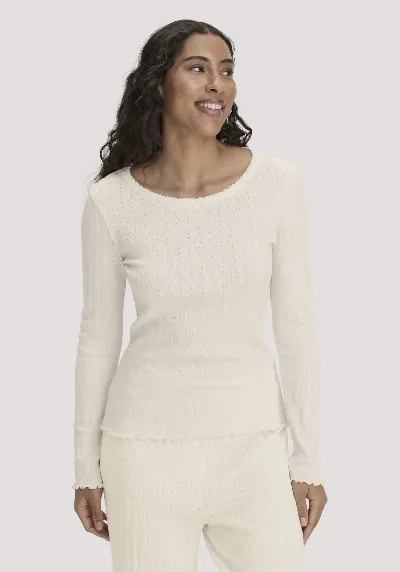 hessnatur hessnatur Damen Pointelle Schlafshirt PURE COTTON aus Bio-Baumwolle