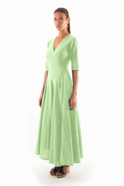 RAVENS VIEW IBIZA RAVENS VIEW IBIZA Damen vegan Kleid Veronika Mintgrün