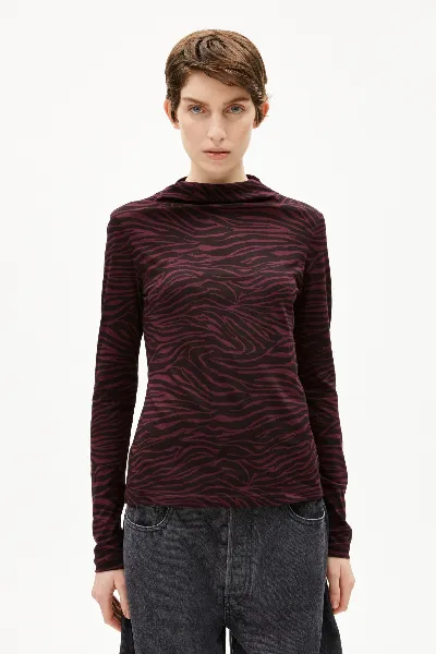 ARMEDANGELS Longsleeve Calunaa Zebraraa