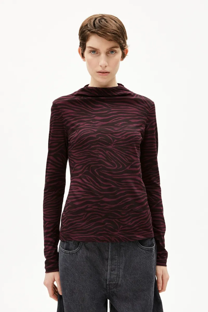 ARMEDANGELS Longsleeve Calunaa Zebraraa