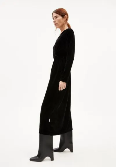 ARMEDANGELS ARMEDANGELS VERLAAR Damen Jerseykleid Regular Fit aus Samt