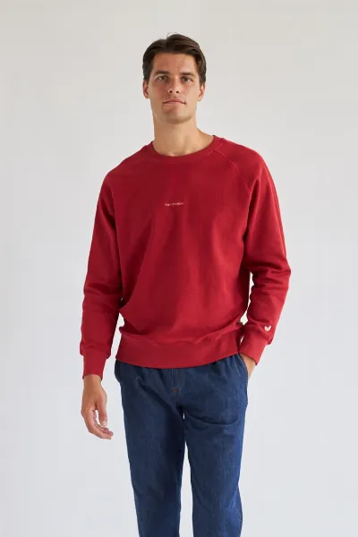 TWOTHIRDS TWOTHIRDS Herren vegan Sweatshirt Videy Rot Dhalila
