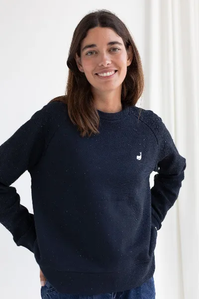 TWOTHIRDS TWOTHIRDS Damen vegan Sweatshirt Santa Monica Navy