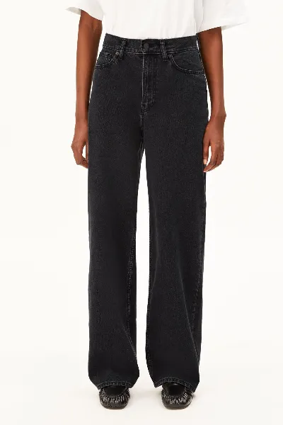 ARMEDANGELS Jeans Enijaa High Waist Wide Ebony Black