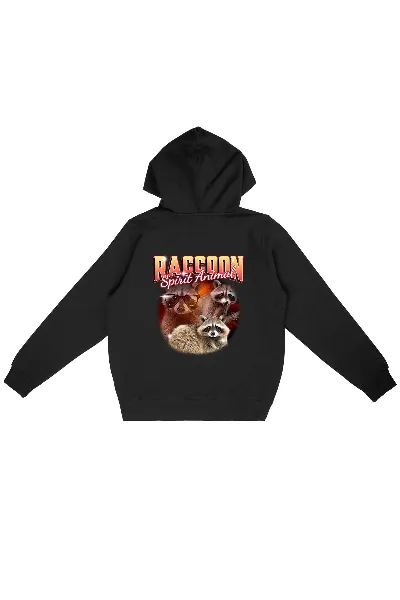 Oat Milk Club Oat Milk Club Damen vegan Hoodie Raccoon Spirit Animal