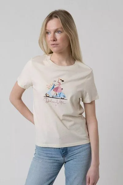 Bavarian Caps Bavarian Caps Damen T-Shirt aus Bio-Baumwolle Dolce Vita: Roller - Natur