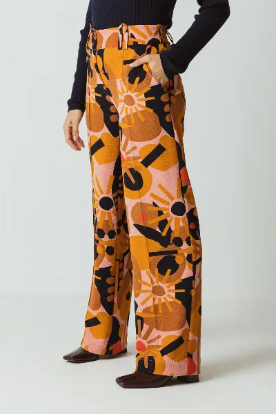 SKFK SKFK Damen vegan Hose Hahan Mehrfarbig