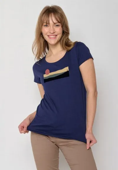 GreenBomb GREENBOMB Nature Pathway Loves - Sportliches T-Shirt aus Bio-Baumwolle / hochwertiger Print / GOTS / Fair & Vegan