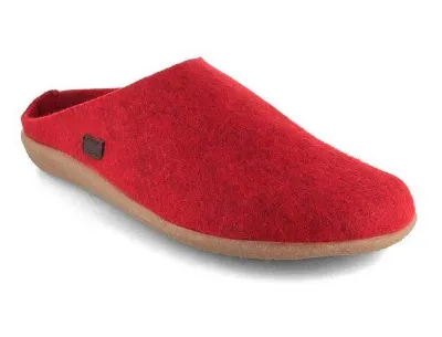 Tuffeln Tuffeln Hygge Filzpantoffeln nachhaltige Hausschuhe mit Wechselfußbett und rutschfester Gummisohle
