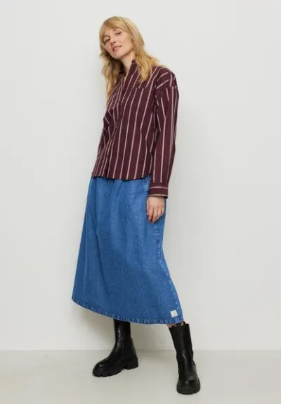 recolution Damen Hemdbluse aus Bio-Baumwolle - FORSYTHIA STRIPES - recolution