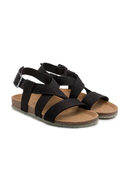 Zouri Sandale Sand Dark Schwarz