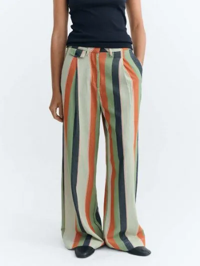 thinking mu thinking mu Damen Hose - Striped Pat Pants - aus Bio-Baumwolle