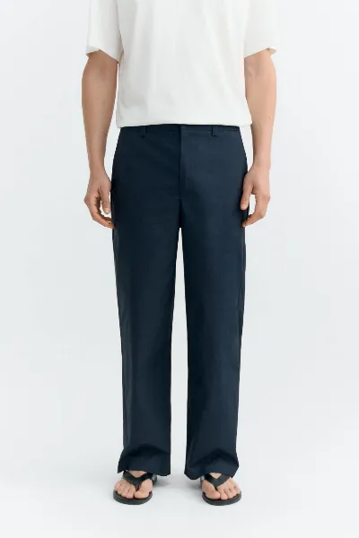 thinking mu Thinking MU Herren vegan Hose Relaxed Marc Anzug Navy