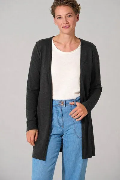 HempAge HempAge Lange Jersey Damenjacke Hanf/Biobaumwolle