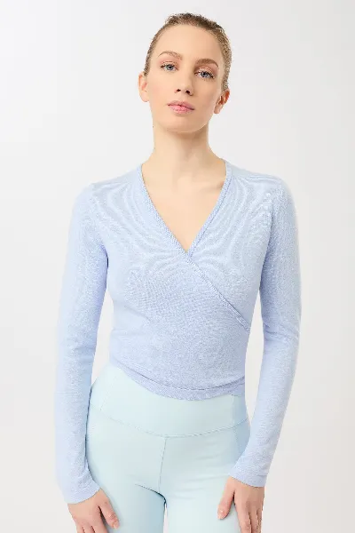 mandala MANDALA Damen vegan Strickjacke Im Wickelstil Halcyon