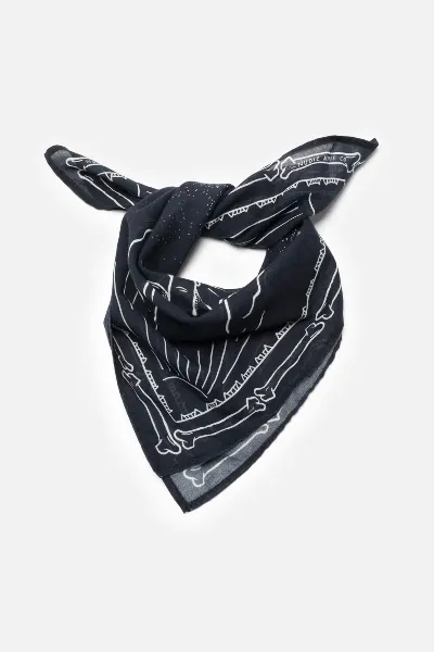 Nudie Jeans Bandana Ingrid Double Cross Blau