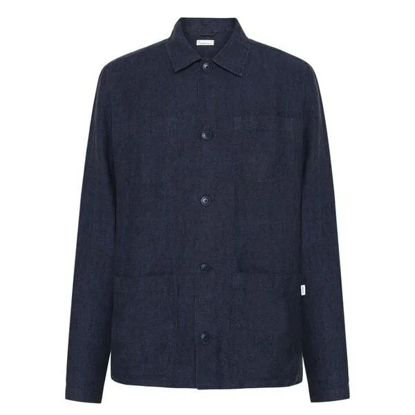 KnowledgeCotton Apparel KnowledgeCotton Apparel Regular-Overshirt Hemd aus Bio-Leinen- GOTS/Vegan
