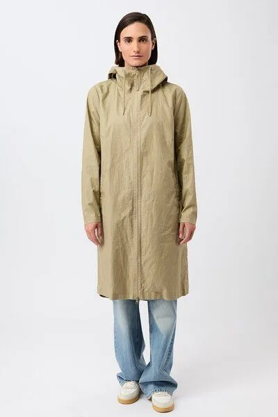 LangerChen LangerChen Langer Parka mit seitlichen Druckknöpfen