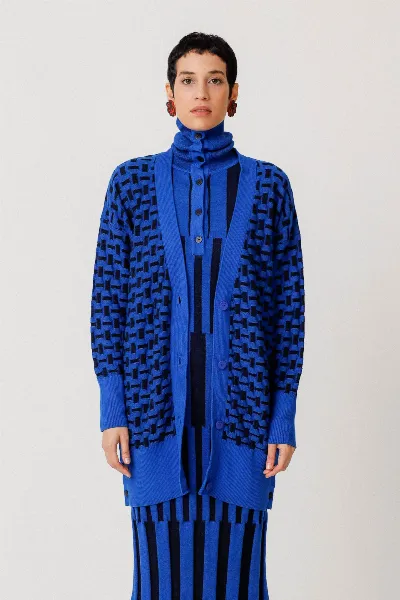 SKFK SKFK Damen vegan Strickjacke Dogartze Blau