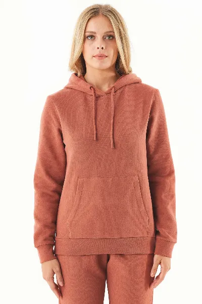 ORGANICATION ORGANICATION Damen vegan Hoodie Haree Zimt