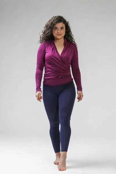 YogiLiebe YogiLiebe Wickelbluse „Lakshmi“ aus TENCEL Modal – handgenäht in Deutschland