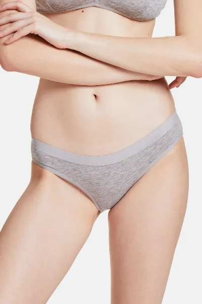VATTER VATTER Damen vegan 3er-Pack Slips Steady Suzie Grey