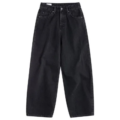 Kings Of Indigo Kings Of Indigo Leila Cropped High Waist Balloon Shape Holo Black Used