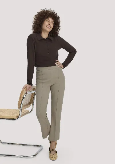 hessnatur hessnatur Damen Jersey Hose Culotte Slim Leg aus Bio-Baumwolle