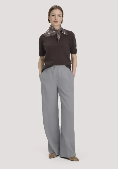 hessnatur hessnatur Damen Gewebe Hose Wide Leg aus TENCEL™ Lyocell - blau
