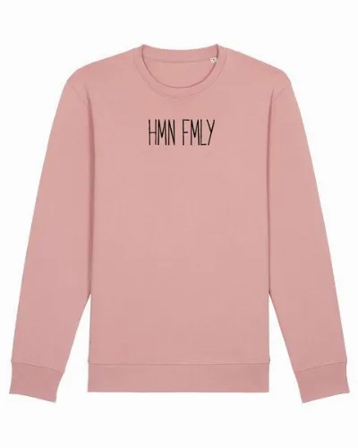 Human Family Human Family Bio Unisex Rundhals-Sweatshirt - HMN FMLY