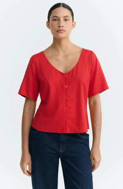 thinking mu Thinking MU Damen vegan Bluse Leia Clavel