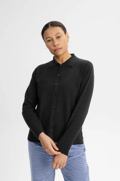 MELA MELA Damen vegan Strickjacke Feinstrick Ulupi