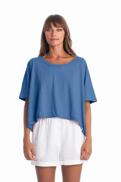 RAVENS VIEW IBIZA RAVENS VIEW IBIZA Damen vegan Oberes Quadrat Indigoblau