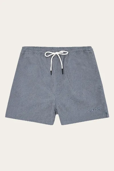 KnowledgeCotton Apparel KnowledgeCotton Apparel Herren vegan Badeshorts Mid Thigh Seersucker Night Sky Navy
