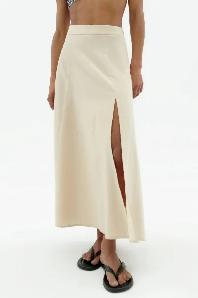 thinking mu Thinking MU Damen vegan Midirock Tora Ecru